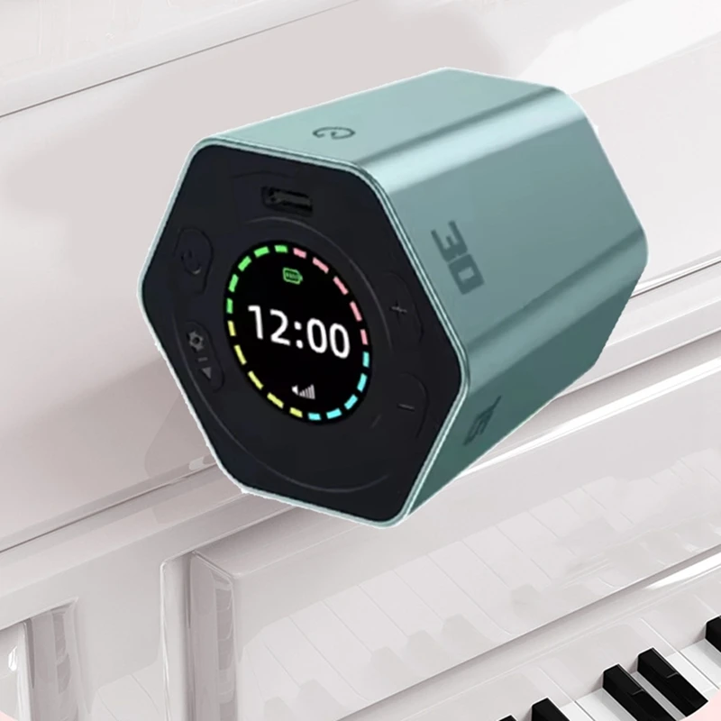 ABVJ-Productivity Cube Mute Vibrate Digital Desk Hexagon Magnetic Flip Focus Time For Office Meetings Task Study
