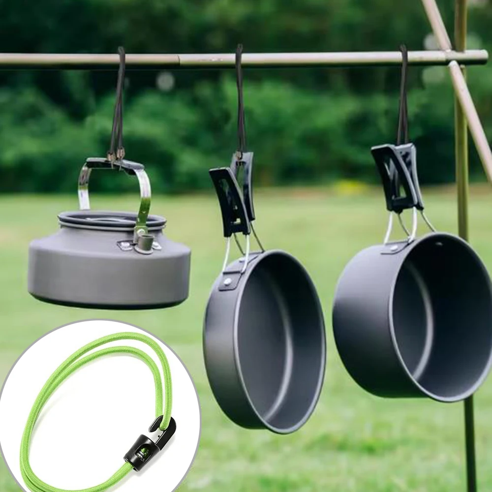 10Pcs Tent Pegs with Ropes, Hiking and Camping Tent Fixing Ropes, Outdoor Tool Hanging Ropes, Easy to Carry, Convenient for Storage, Can Secure Tents and Hang Items S004224