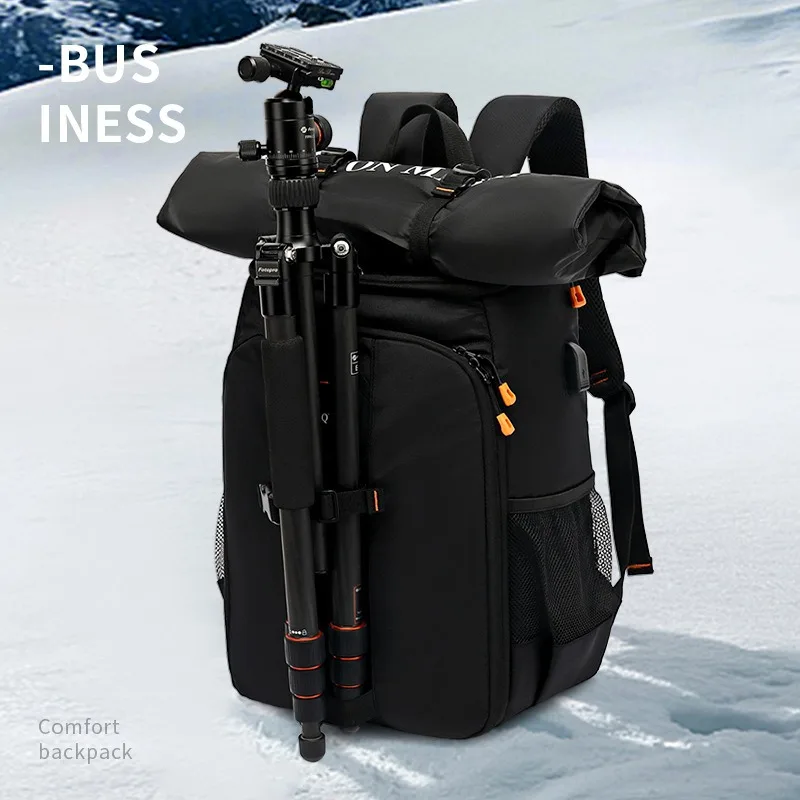 

New SLR camera bag double shoulder outdoor camera bag waterproof large capacity laptop bag