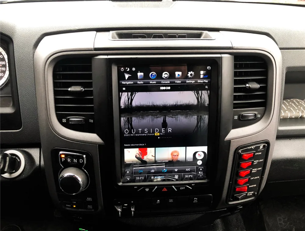 Radio Mobil Layar Vertikal 128G-Tesla 2013 2014 2015 2016 2017 untuk Dodge RAM 1500 Head Unit Stereo Receiver Multimedia Player