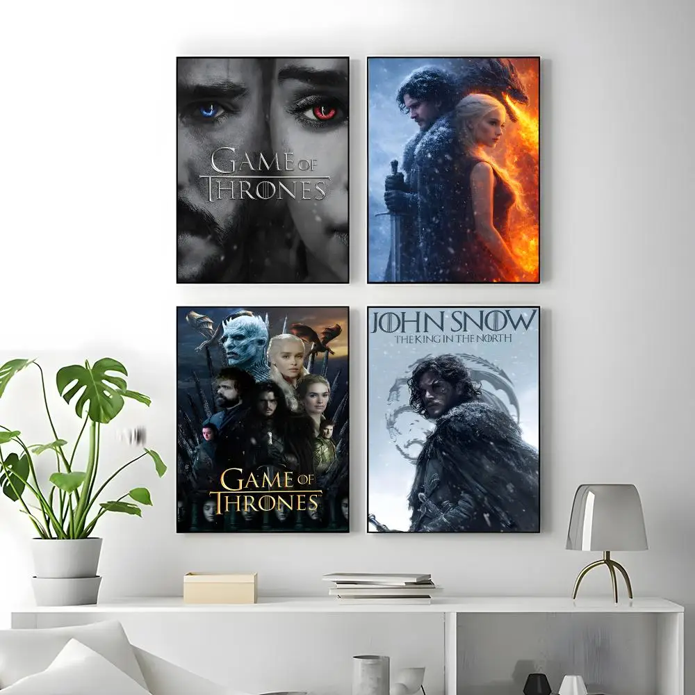 TV Series Game of Thrones Poster High-quality vintage prints & posters for home, bar, cafe, aesthetic wall art.