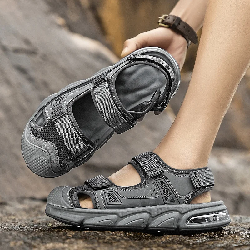 

2025 Summer New Breathable Trendy Sports and Leisure Lightweight Baotou Air Sandals Outdoor Trendy Dragging Men