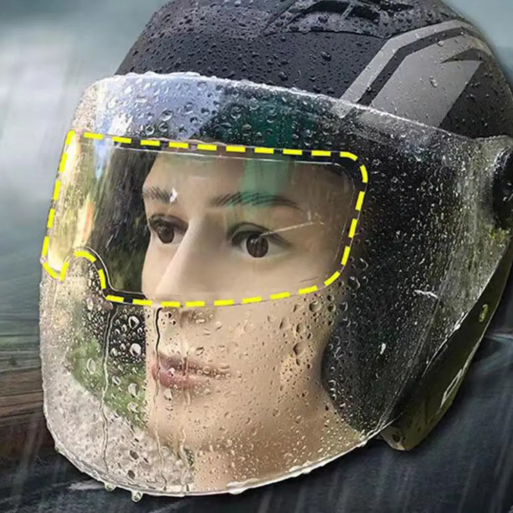 Helmet Anti Fog Anti Rain Film, Motorcycle Helmet Rainproof Anti-fog Sticker, Helmet Lens Waterproof Anti-fog Helmet Accessories