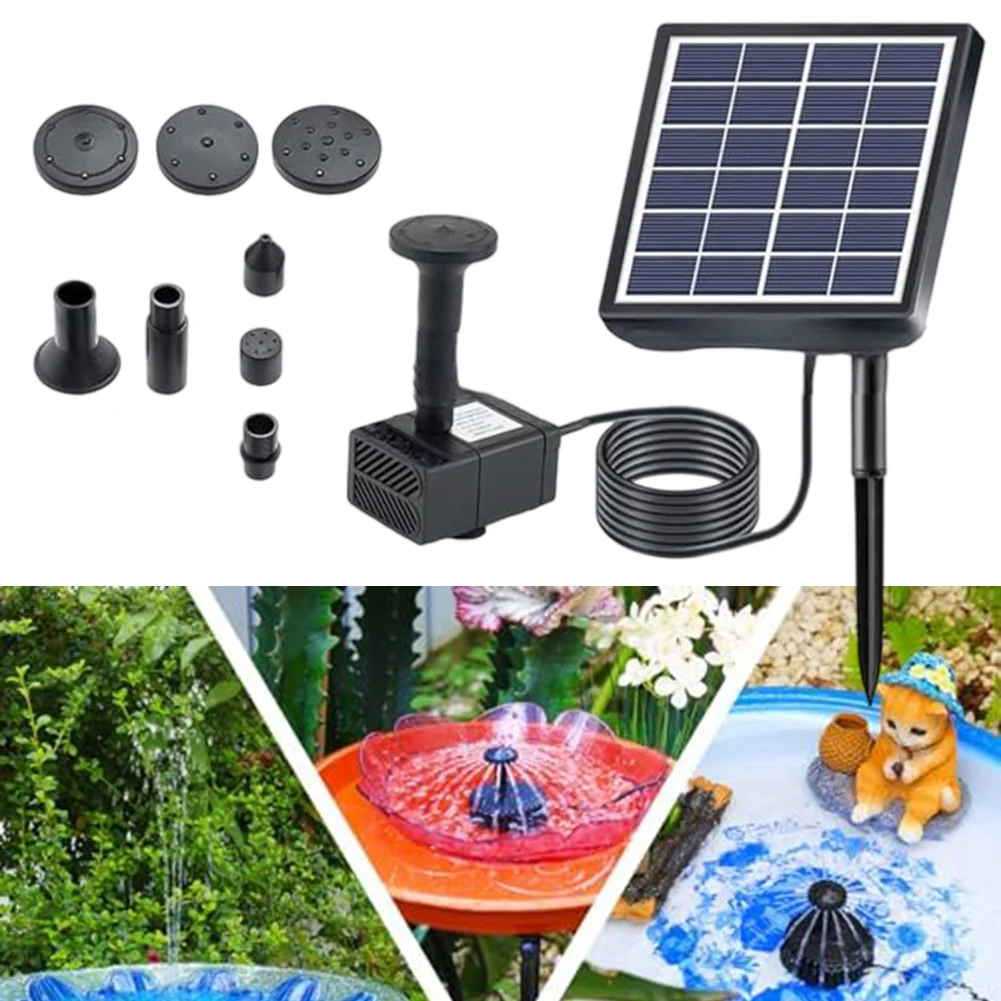 Garden Water Feature Garden Decor Outdoor Fountain 5 Nozzles Options Automatic Operation Customizable Water Flow