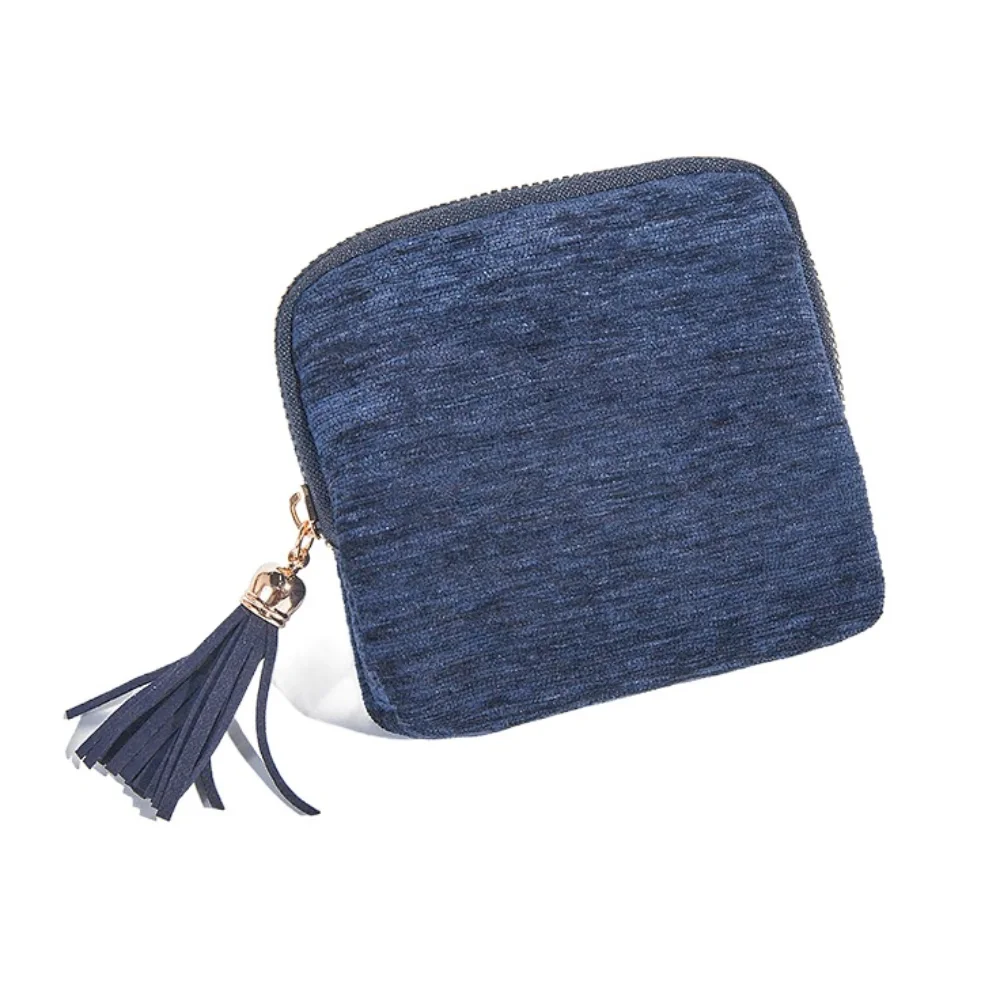 

Exquisite Jewelry Storage Bag Jewelry Display Bracelet Tassel Zipper Jewelry Bag Portable Ring Pendant Jewelry Organizer