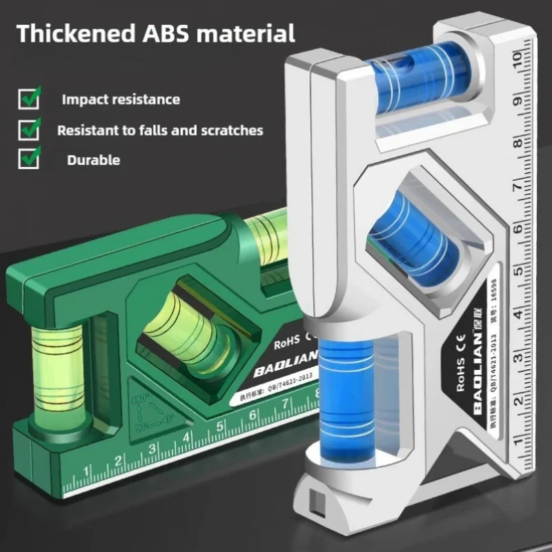 Mini misuratore di livello Misuratore verticale orizzontale ad alta precisione Goniometro per righello metrico Misuratore di livello tascabile magnetico portatile per la casa