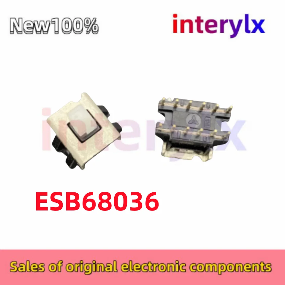 5-20Pcs/Lot original ESB68036 ESB-68036 self-locking button switch mixing console power button 12 pin 14 * 10 * 19mm