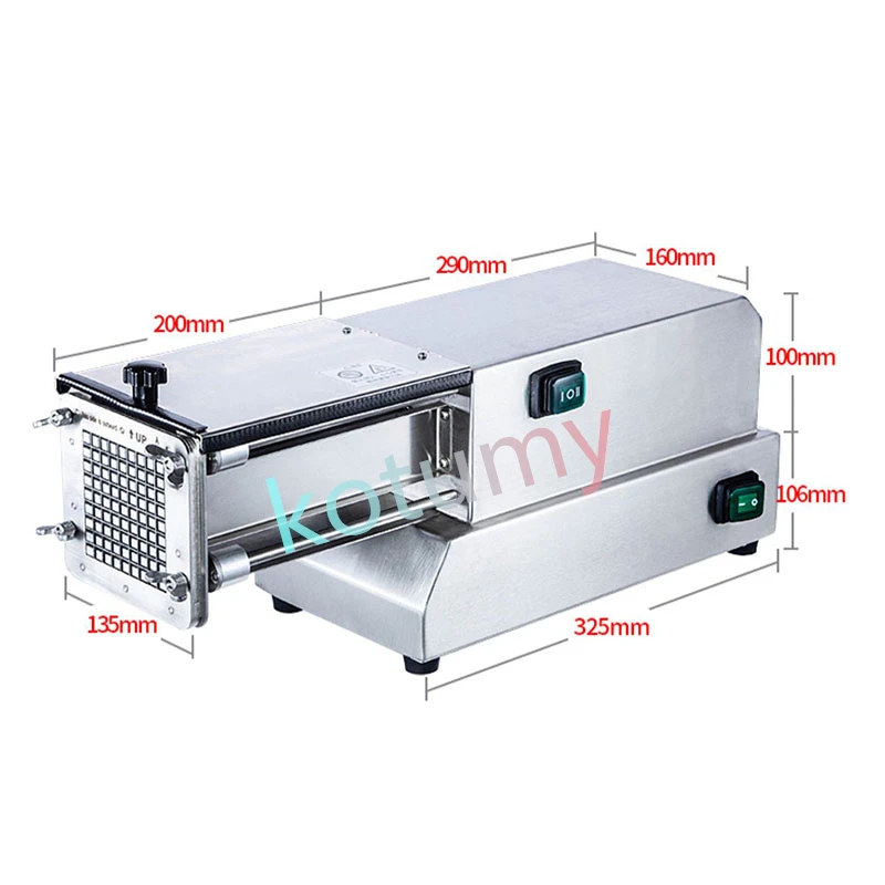 Electric Cutting Push Bar Machine 220/110V Automatic Potato Slicing Machine Cucumber Radish Lettuce Sweet Potato Slicing Machine