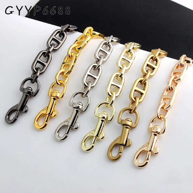 12CM Bag Chain Extension Chain Accessories Bag Dog Buckle Belt Hardware Handbag Belt Wallet Chain Metal Ladies Dag Strap Chain