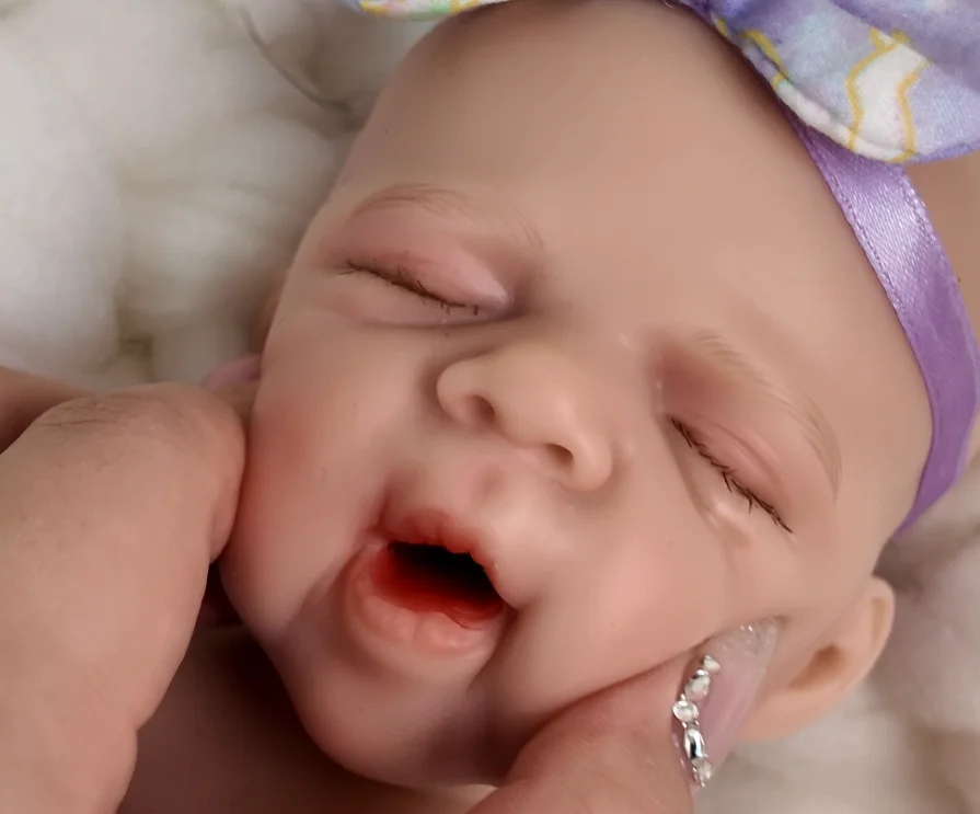 

NPK 32 см Premie размер кукла реборн ручной работы полностью твердый платиновый силикон открывающийся рот для девочек детская паскаль высокое качество коллекционная