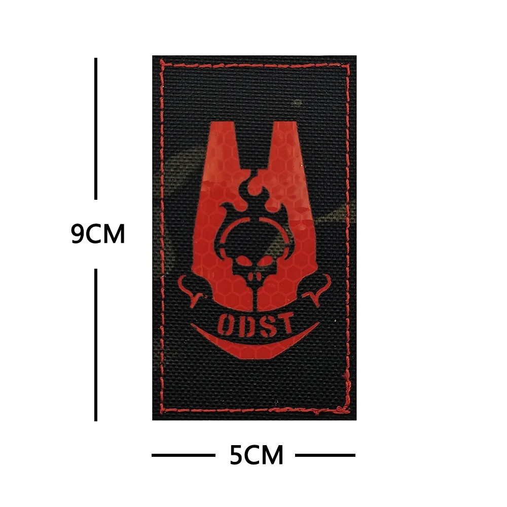 HALO ODST  Embroidered Patches with Hook Backing for Clothes Tactical Patch Backpack Morale Badges  Appliques for Clothing