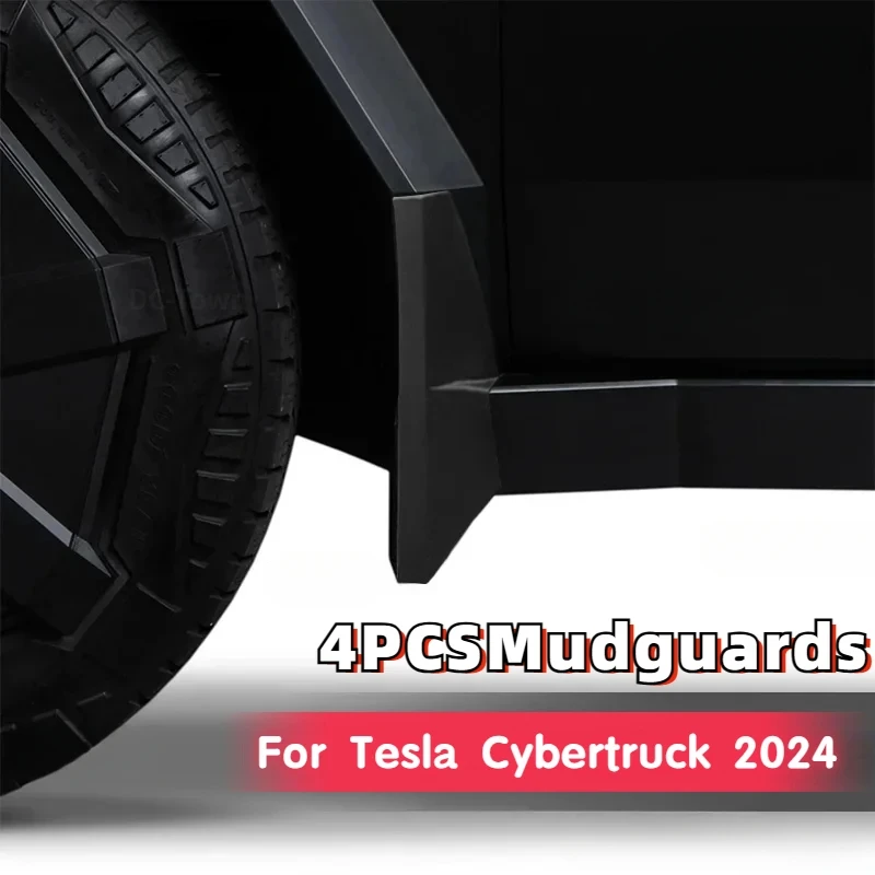 

4 шт. брызговики для Tesla Cybertruck 2024 2025 брызговики крыло переднее и заднее колесо автопикап внешние аксессуары