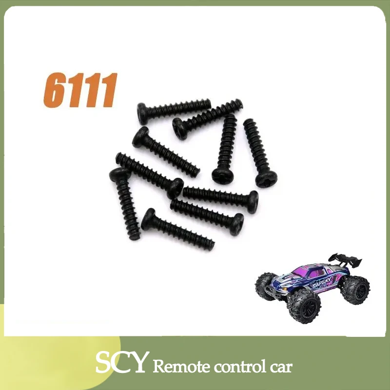 SCY 16101 1/16 RC Car Original Spare Parts 6111 2*10mm screws  Suitable for SCY 16101 16102  Car Be worth having