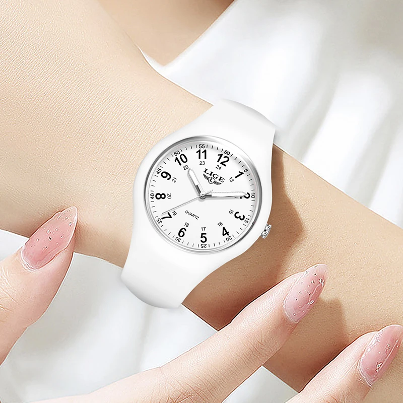 LIGE 2026 Orologi da uomo semplici per le donne Orologi da polso al quarzo casual moda Orologio da polso in silicone luminoso impermeabile Regali da donna Reloj