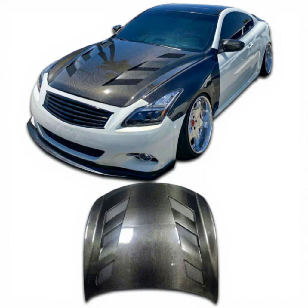 

For Infiniti G37 Carbon Fiber Hood Infiniti G25 G35 Two-door Car Hood Carbon Fiber Body Kit