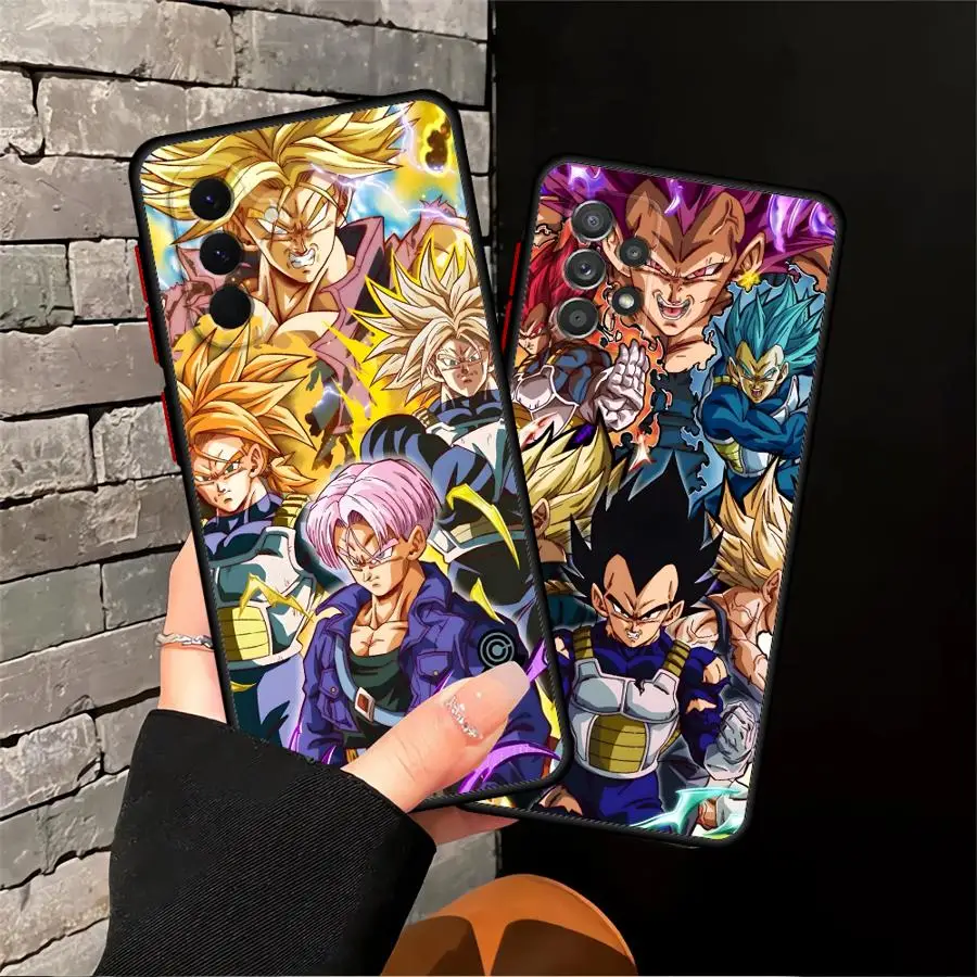 Dragon Ball Trunks Vegeta Funda Back Phone Cover Case for Samsung Galaxy A55 A25 A52 A17 A53 A23 A56 A26 A35 A14 A34 A13 A54 A24