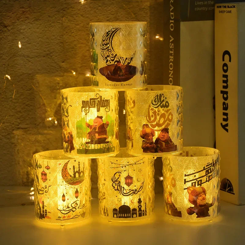 

Ид Мубарак светодиодная чашка-свеча с подсветкой Рамадан украшение дома настольная ночная лампа Ид Аль Адха подарки исламские мусульманские товары для вечеринок