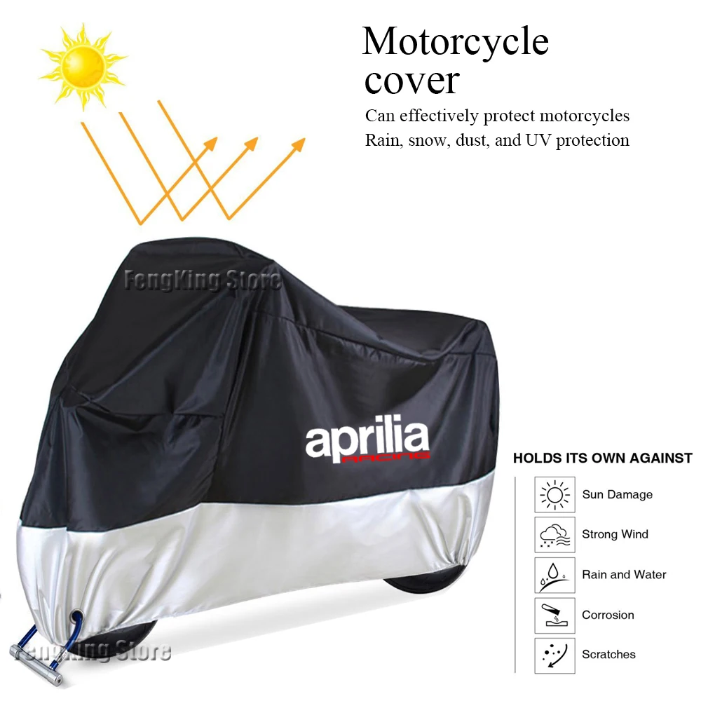 

For Aprilia RSV4 RS660 RS4 RS125 Tuono V4 APR GPR150 GPR125 GPR250 Motorcycle Cover Outdoor Rain Dustproof UV Protector Covers