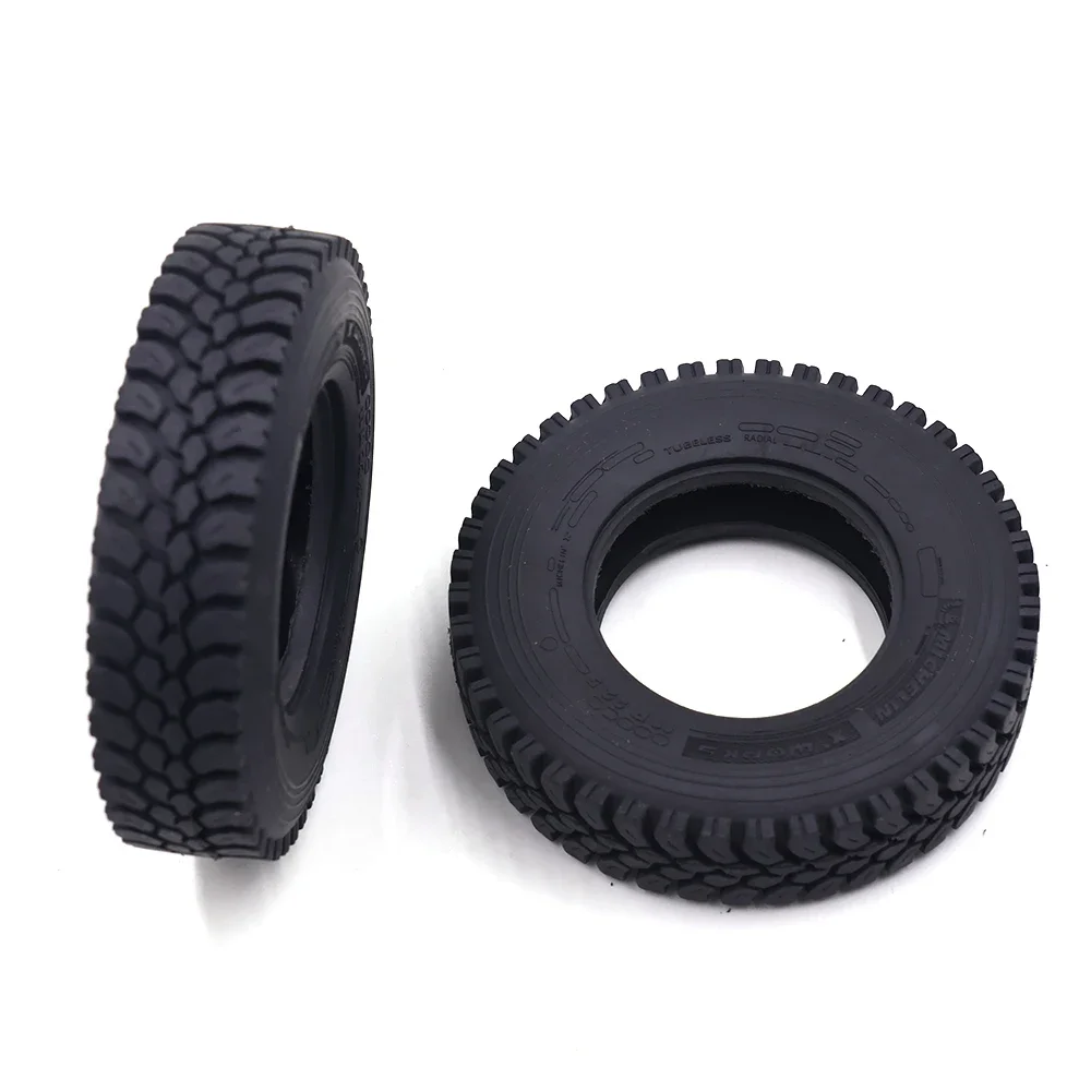 2Pcs 고무 장난감 타이어 와이드/좁은 바퀴 1/14 Tamiya RC 트럭 Scania 770S R620 Actros 3363 Volvo MAN TGX LESU 자동차 Diy 부품