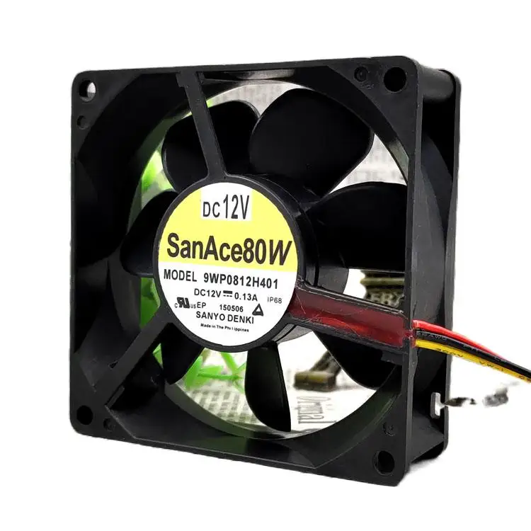 Sanyo 9WP0812H401 12V 8025 0.13a 8CM Waterproof Mute Cooling Fan