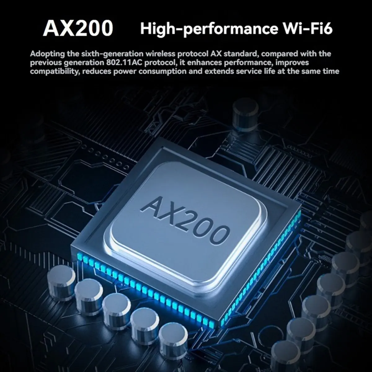 N86R AX200 MINIPCIE Wireless NIC Network Adapter Dual-Band Wi-Fi 6 Gigabit Network Card Bluetooth 5.2 802.11AX Standard
