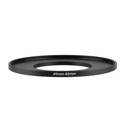 Aluminum Black Step Up Filter Ring 49mm-82mm 49-82 mm 49 to 82 Filter Adapter Lens Adapter for Canon Nikon Sony DSLR Camera Lens