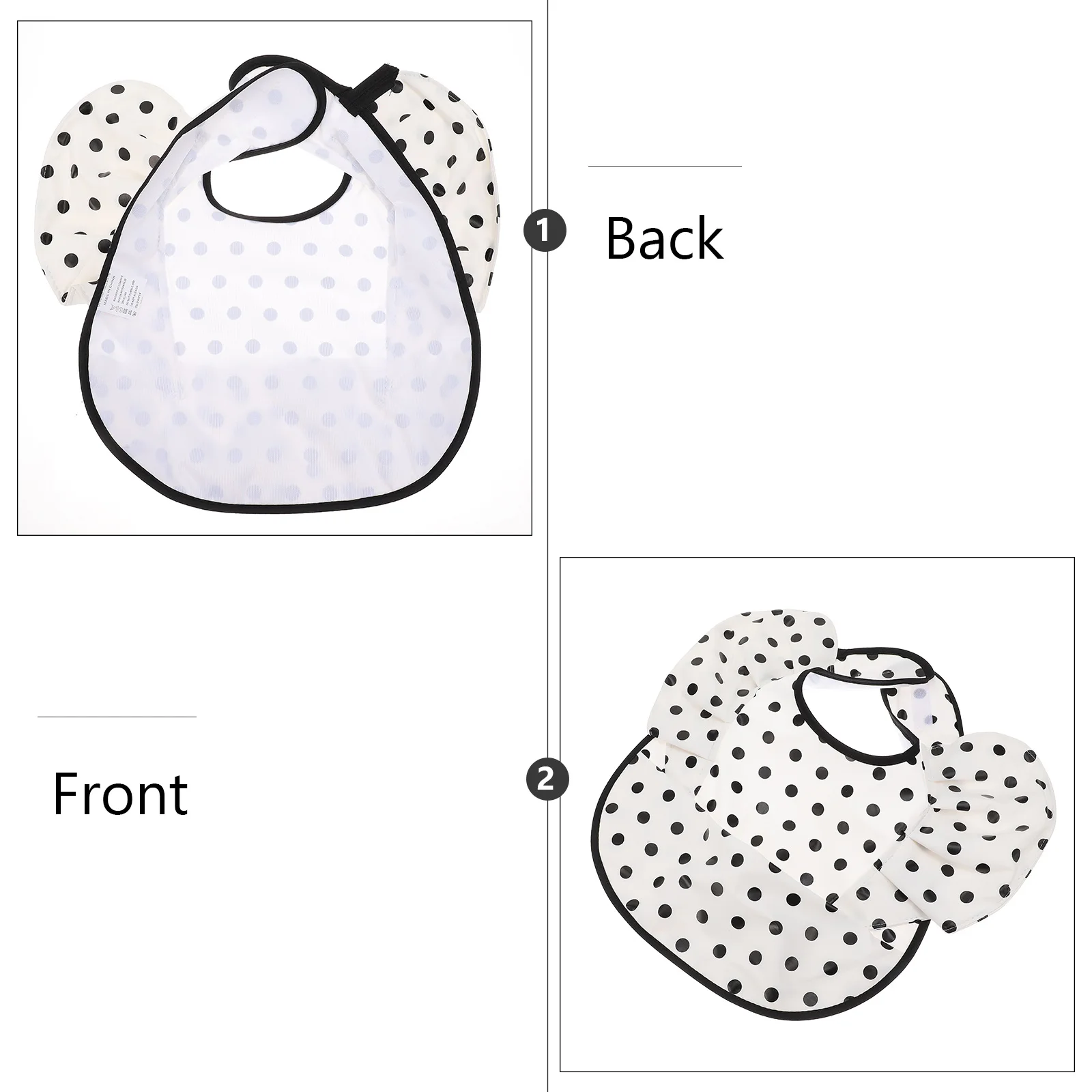 

Waterproof Baby Bibs Non-woven Fabric Drool Bib Toddler Feeding Bibs Kids Lace Bib Infant Meal Catcher Reusable