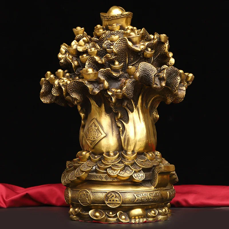 Cabbage Money Box Ornament Piggy Bank Office Home Brass Craft Opening Gift Wholesale