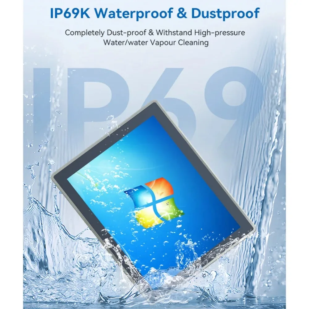 TouchWo IP69K 304 Stainless Steel 1920x1080 10-Point Capacitive Touchscreen Industrial All-in-One Panel PC for Harsh Outdoor Use