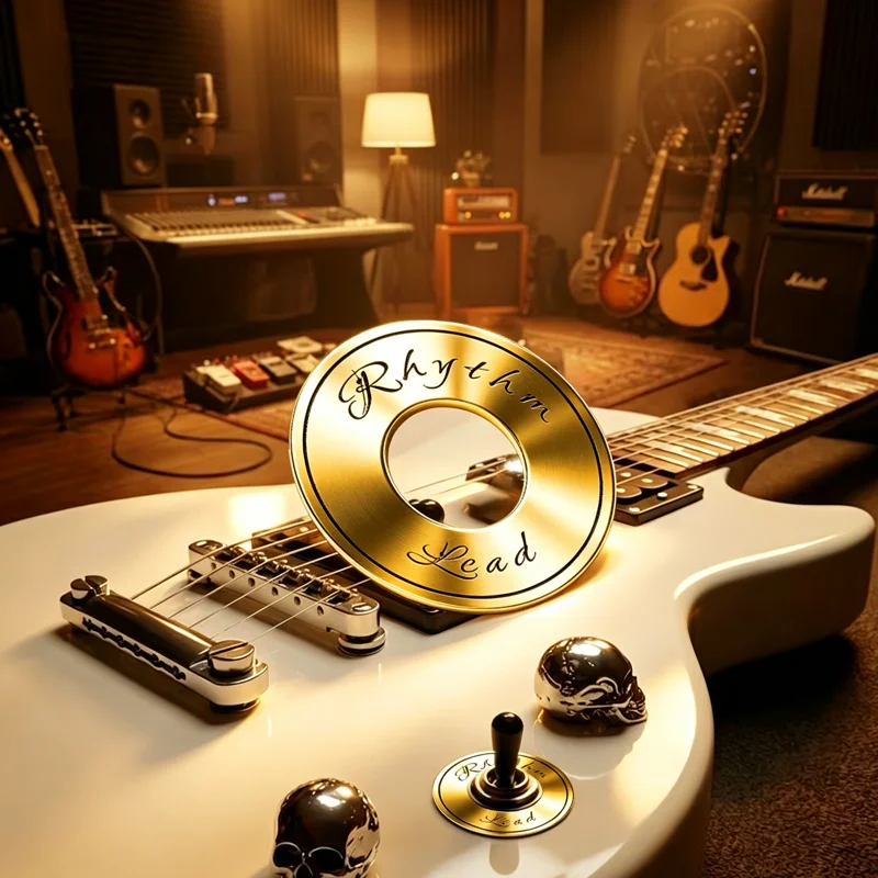Metal Ring Washer Cover for Guitar Toggle Switches — Unique Floral Pattern Design — The Perfect Gift for Music Lovers