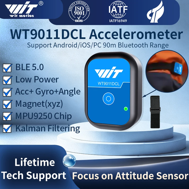 Bluetooth 5.0 Accelerometer Sensor 50m Range WT9011DCL Gyroscope Angle Sensor Electronic Compass Magnetometer Inclinometer
