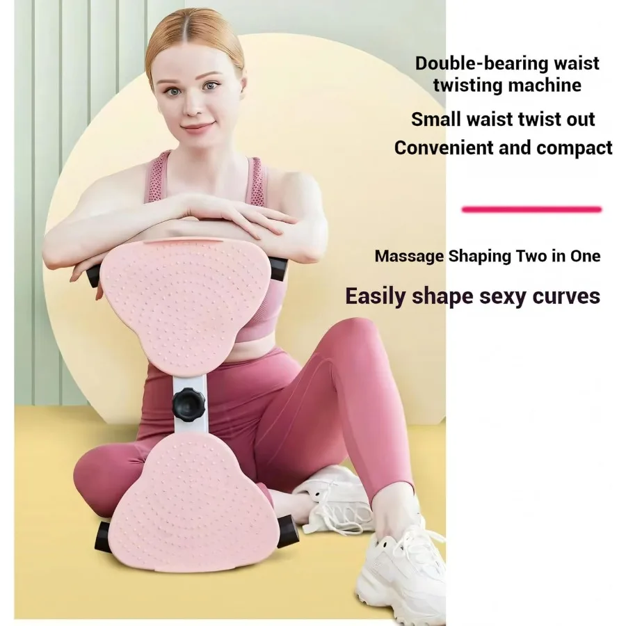 آلة إعصار الخصر المضادة للانزلاق بدون ضوضاء بوزن 330 رطل مع أشرطة مقاومة لممارسة التمارين الأساسية والتخسيس والخصر معدات صالة الألعاب الرياضية المنزلية