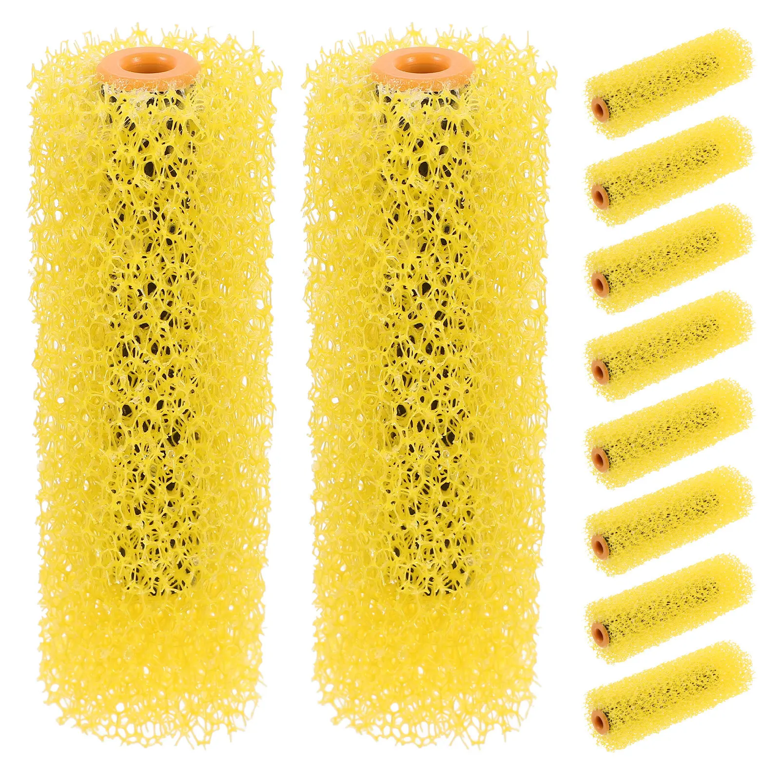 

Набор из 10 валиков для текстурной покраски стен, губчатые валики с тиснением для гипсокартона и потолков, текстурные валики для краски