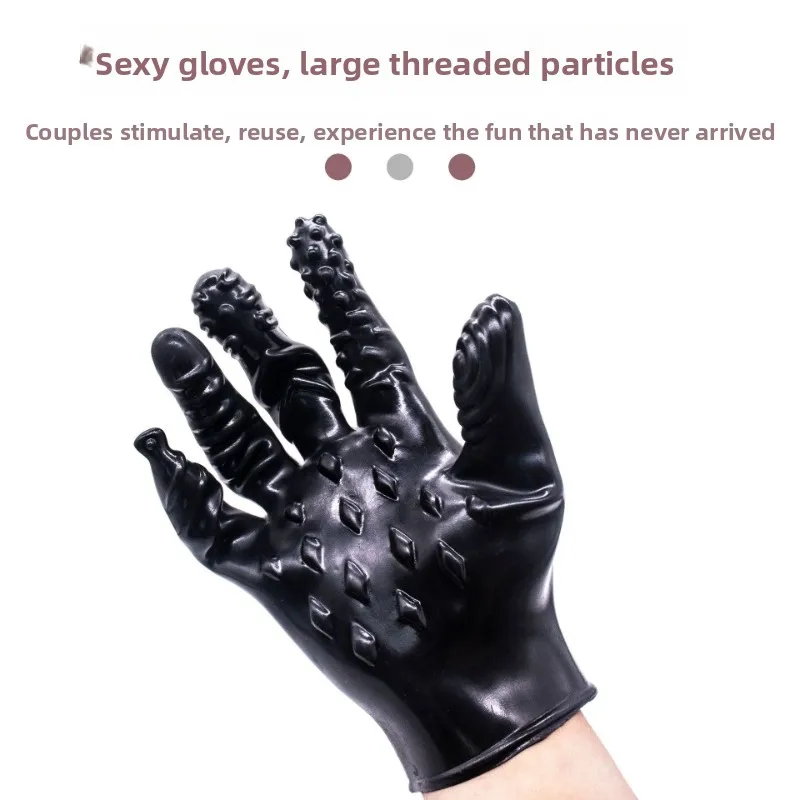قفازات تدليك يمزح النخيل الجنس ماجيك النشوة للجنسين الاستمناء G-بقعة الخيوط قفازات الجنس ToysSex المنتجات