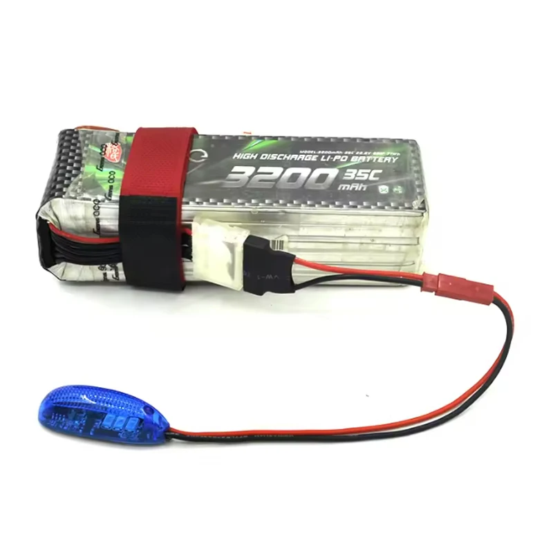 ZMR-Lámpara de luz de navegación de advertencia de bajo voltaje, batería de litio Led, alarma de zumbador de baja presión para aviones de ala fija RC, coche y barco