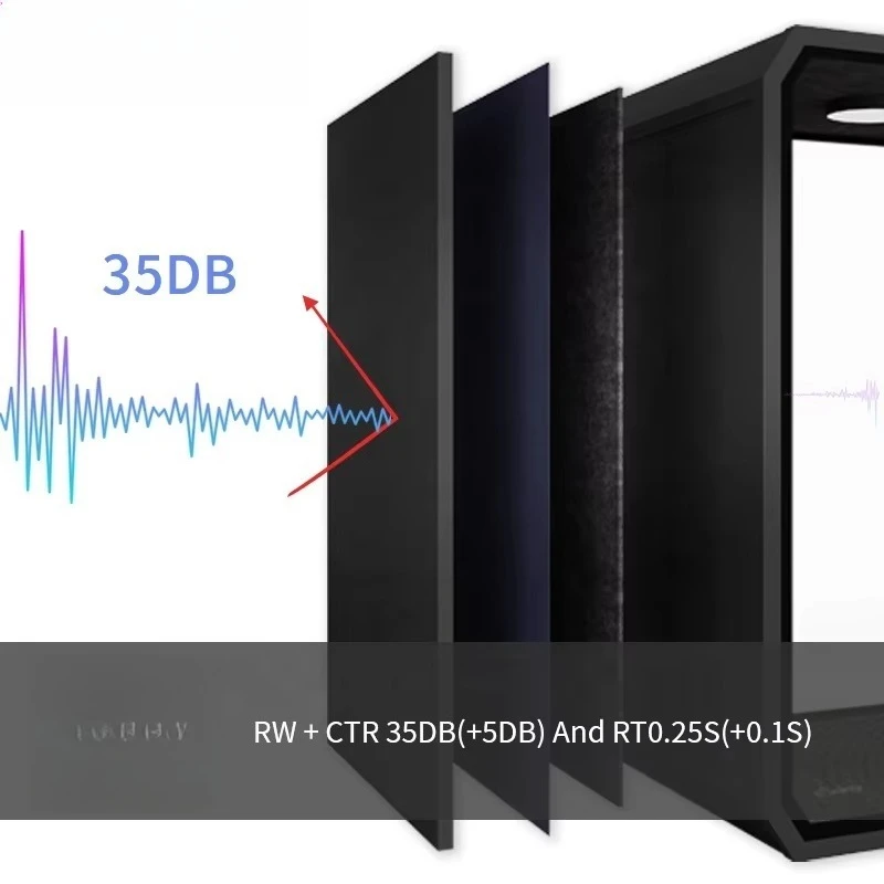 Movable music studio piano/drum practice acoustic booth sound insulation recording isolation booth/home silent booth