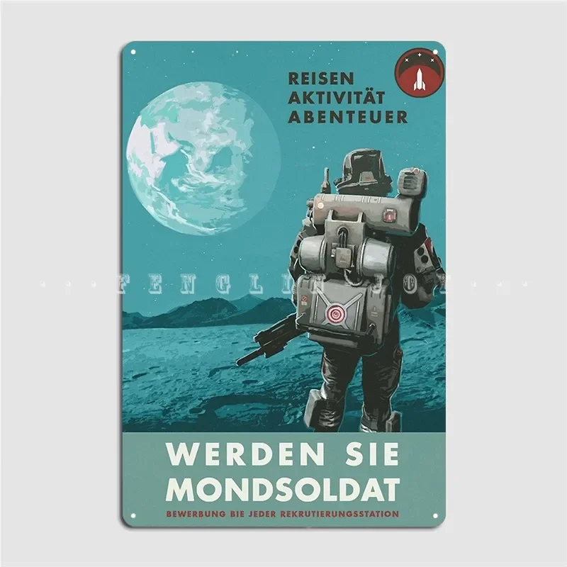 Wolfenstein Propaganda Adventure Poster Metal Plaque Cinema Garage Pub Garage Custom Garage Decoration Tin Sign Poster