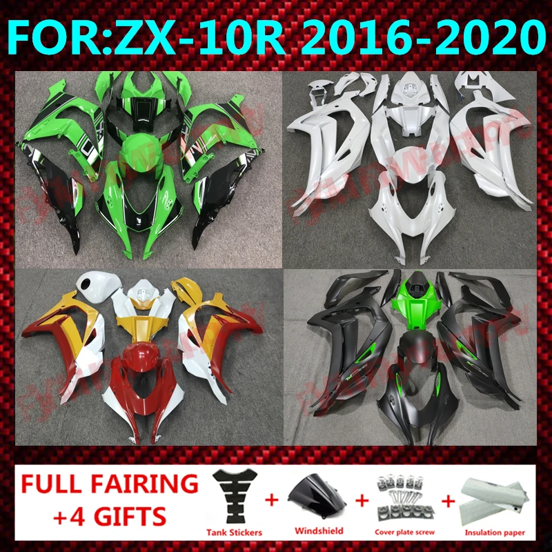 Injection Mold New ABS Fairings Kit Fit for Kawasaki Ninja ZX-10R ZX10R 2016 2017 2018 2019 ZX-10 16 17 18 19 Bodywork fairing