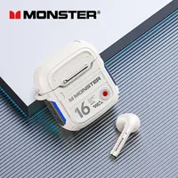 Original Monster XKT16 Bluetooth V5.3 Headphones Long Standby Wireless Headset HIFI Sound Low Latency Gaming Earphones