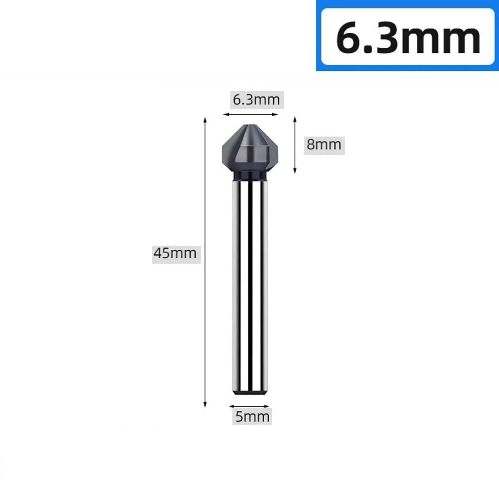 /90 /Degree /3 Flutes Chamfer Drill Bit For M35 Cobalt Deburring Milling For Stainless Steel For Mold Aluminum Metal Working Too