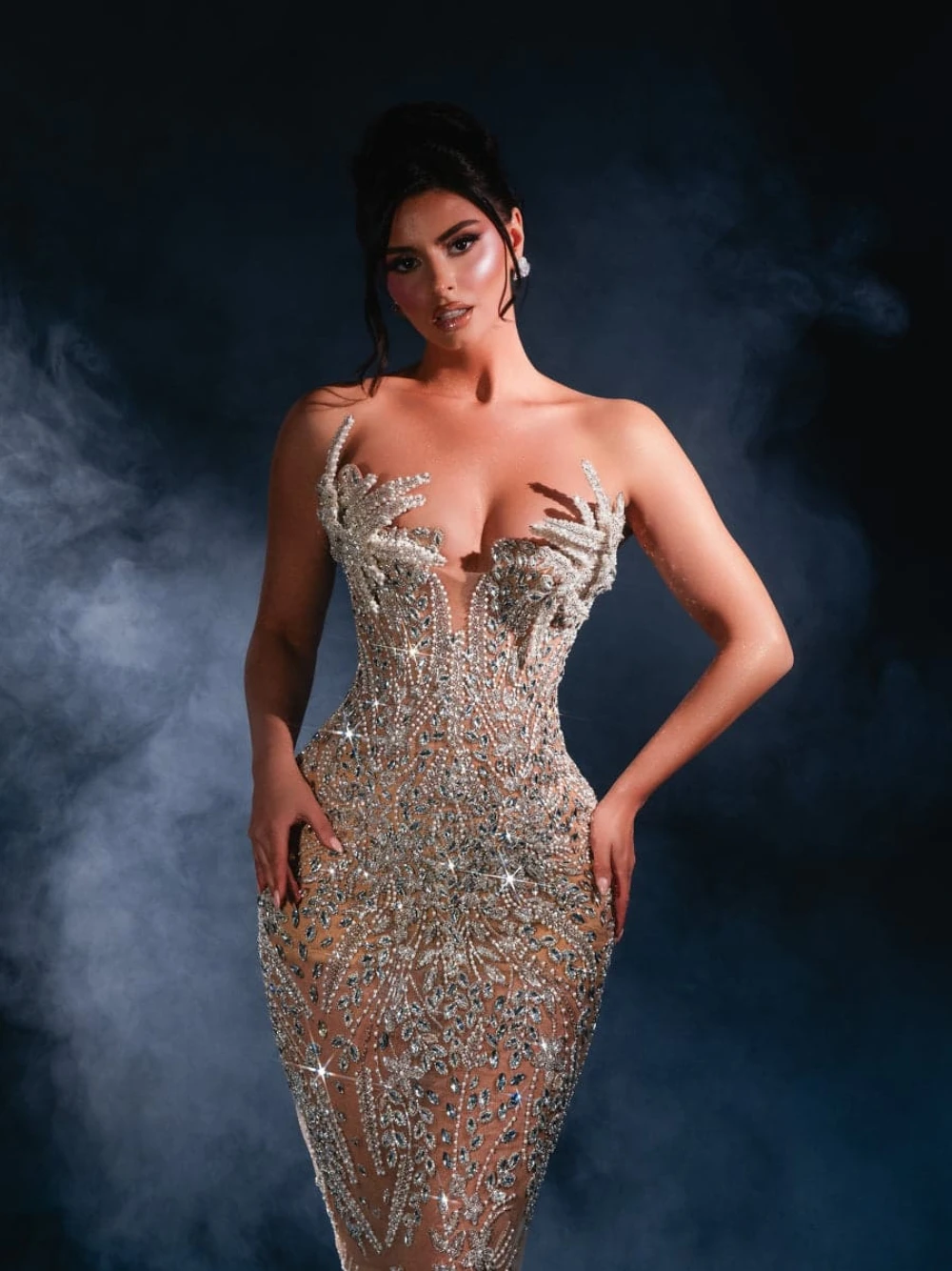 فستان سهرة فاخر مزين بالكريستا - مراجعة High End Women'S Formal Wear وسعره