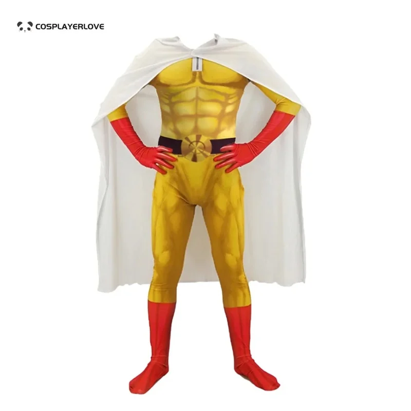 20262026 122026 11Punch Man Saitama Jumpsuit Cosplay Costume Halloween Christmas Carnival view 6