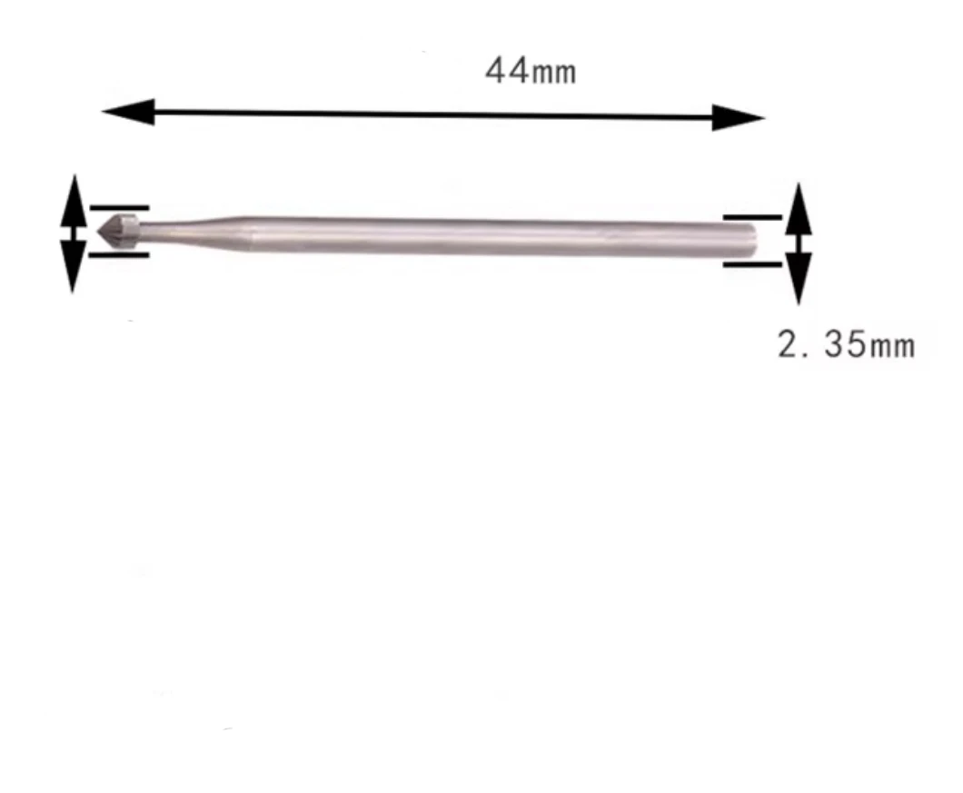 

6Pcs Jewelry Setting Burr 2.35mm 3/32Inch Shank Stone Setting Burs Cylinder Cone Shape Lapidary Making Tools Gyro shape