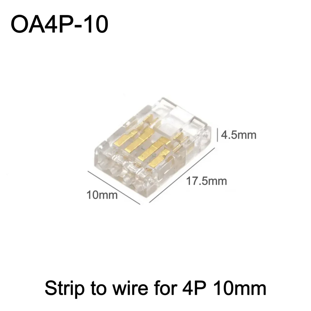 COB LED Wire Connector 5 8 10mm Connection Solderless Mini Buckle FCOB RGB CCT LED Strip Lights 2 3 4 Pin No Dark Area Connector