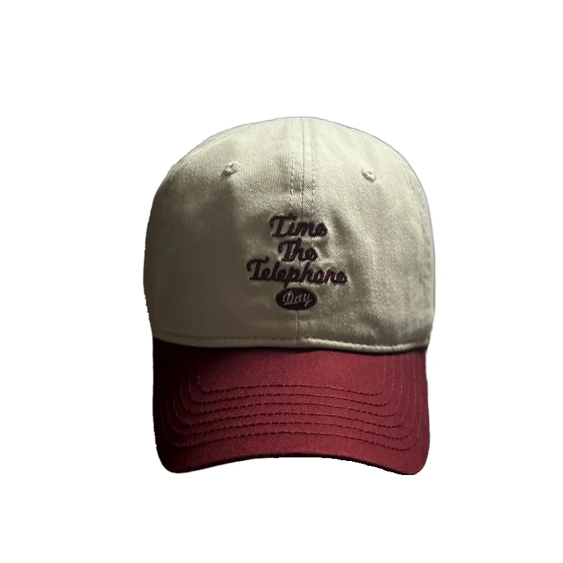 Gorra de béisbol Retro de colores surtidos para hombres y mujeres, gorra de visera suave lavada, moda Casual de aspecto facial