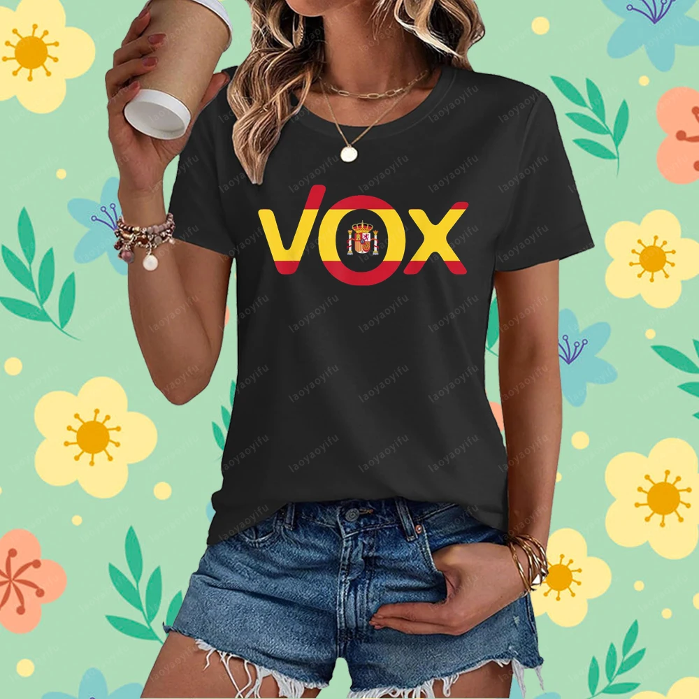 

Vox Political Party Spain Viva T-Shirt Summer Casual Fashion Loose Women T Shirt Harajuku Streetwear Breathe Comfort Man Tshirt