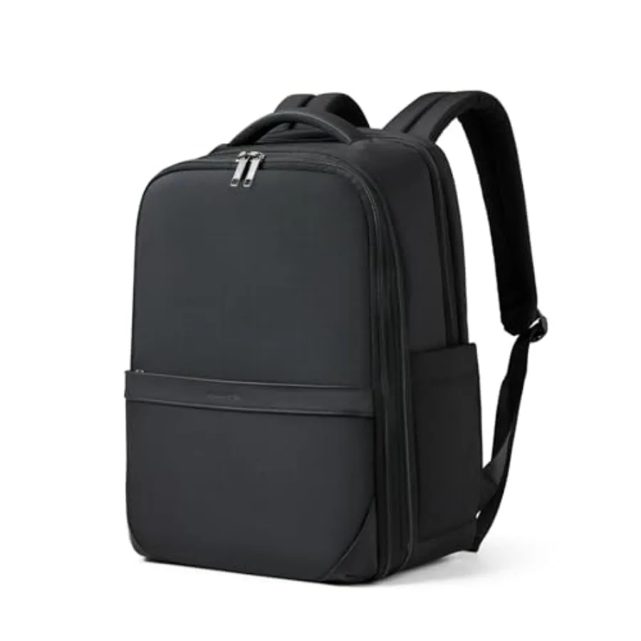 

Expandable Travel Backpack, Full-Open Laptop Backpack Fits 15.6 ch, Carry On Personal Item Bag with Luggage Strap, Busess Work