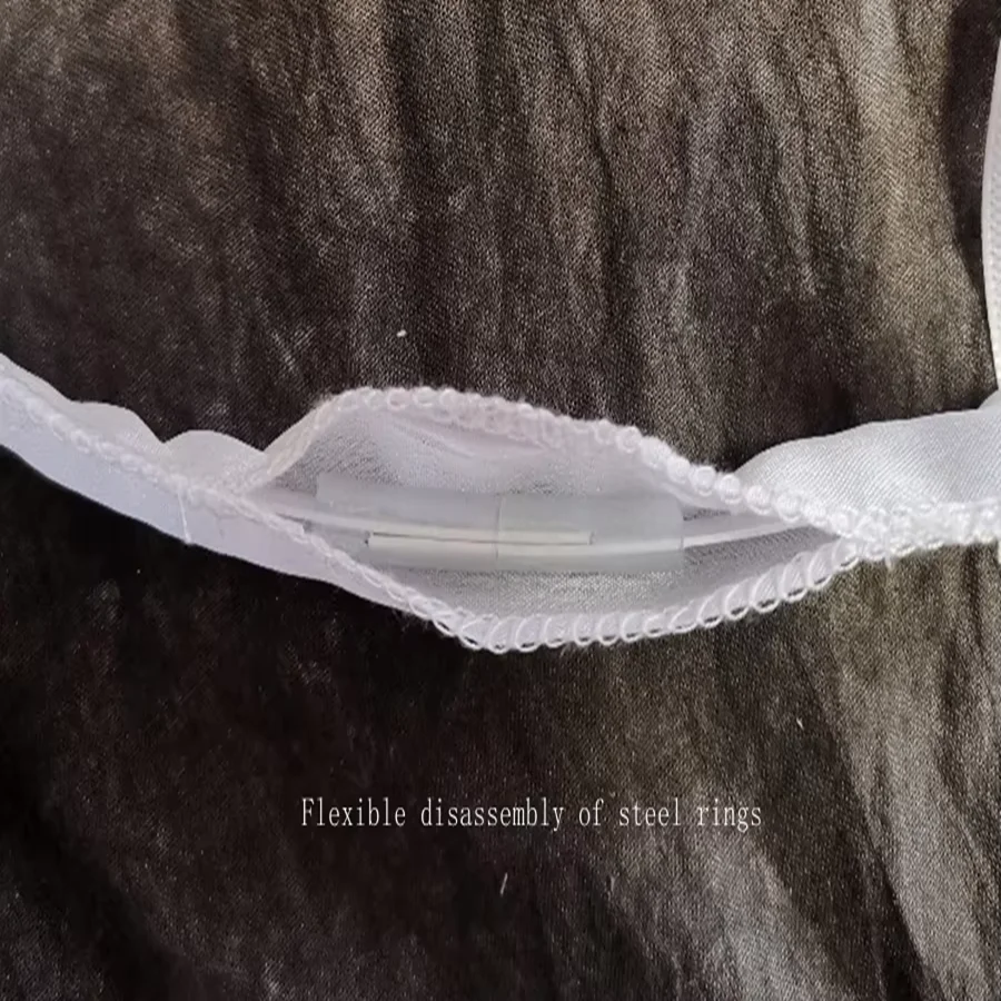 New Arrival Womens Wedding Dress Underskirt 3 Hoop Hollow Out Fish Bone Bustle Cage Skirt Petticoat 2026 image 2