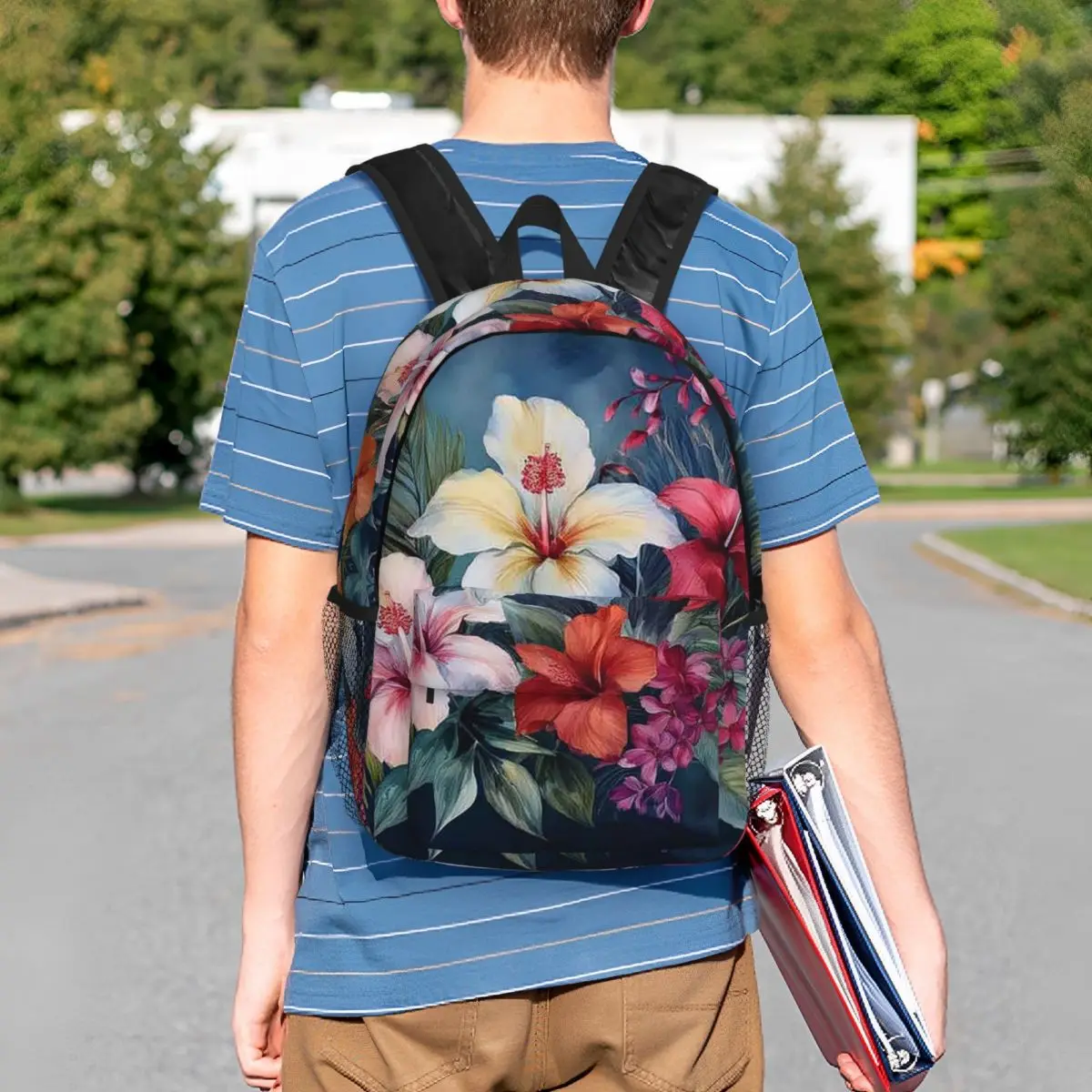 Tropical Blossom Harmony Backpack Student BookBag Kids School Bag Computer Shoulder Bags for Boys Girls