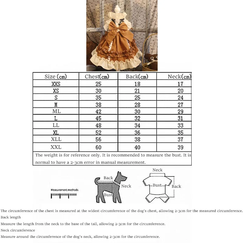 Original Handmade Custom Dog Lolita Skirt Cat Lace Retro Maid Princess Dress Bunny Skirt Cat Dress for Pet Kawaii Clothes